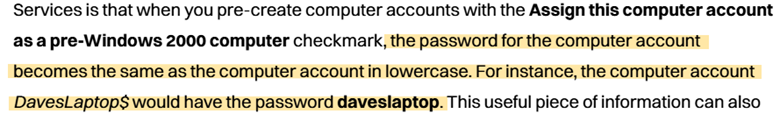 Pre-createdComputerAccount